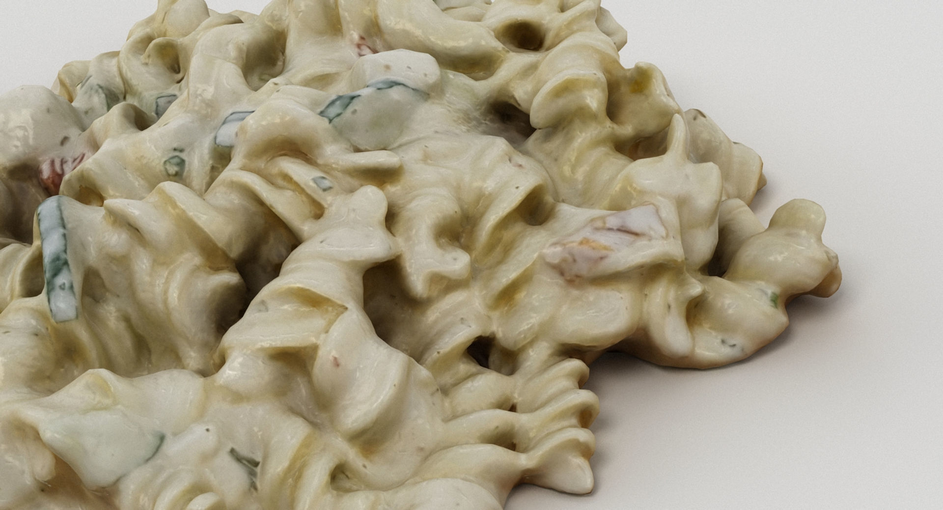 Pasta In Creamy Sauce 3D model_9