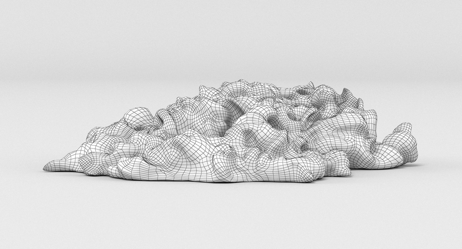 Pasta In Creamy Sauce 3D model_8