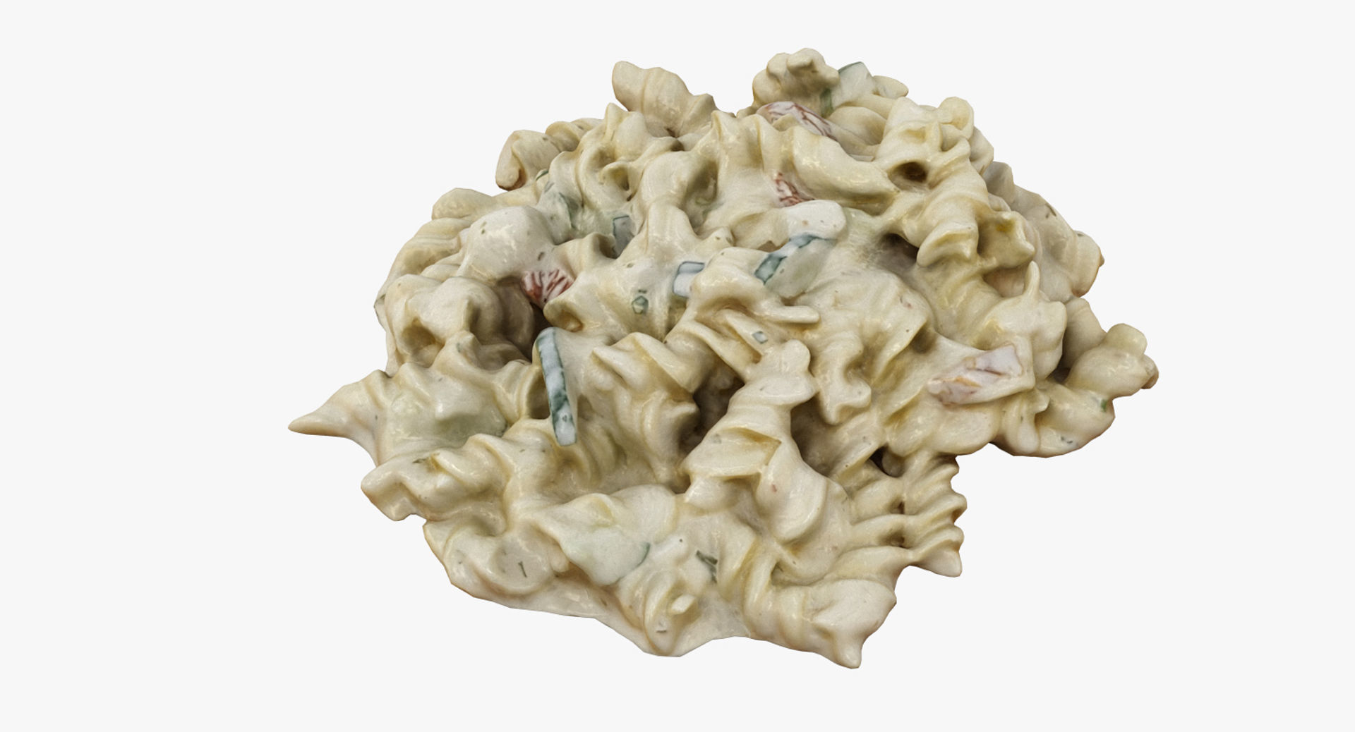 Pasta In Creamy Sauce 3D model_11