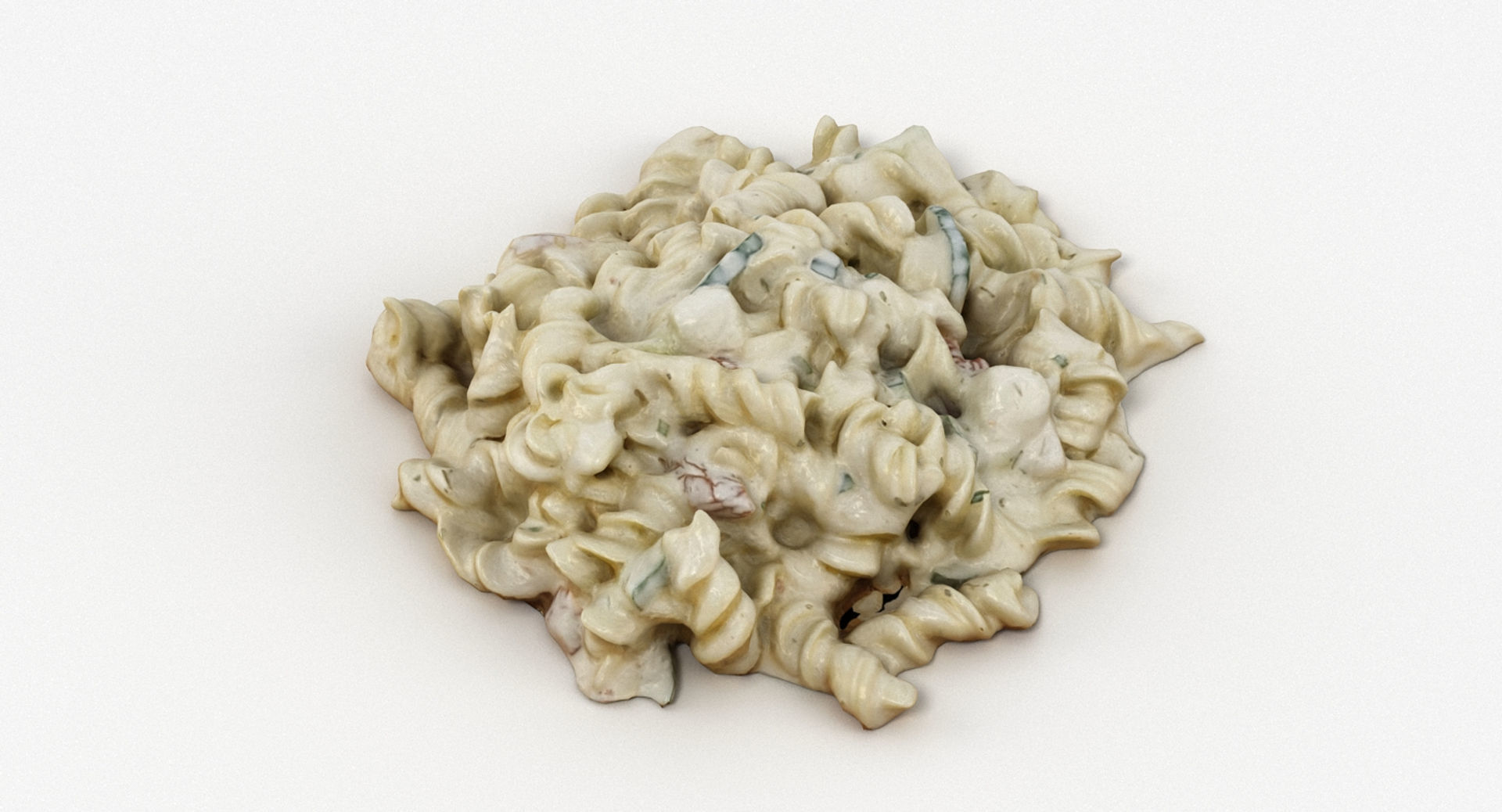 Pasta In Creamy Sauce 3D model_3