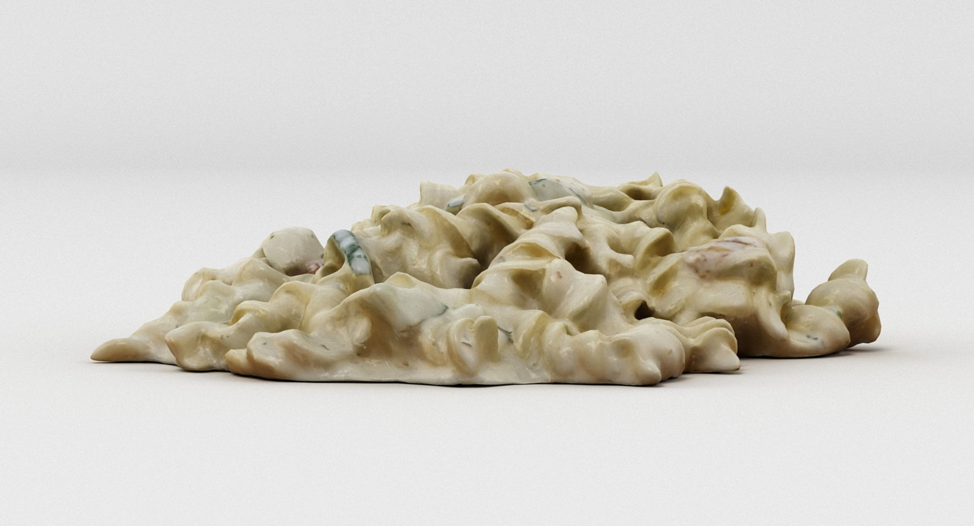Pasta In Creamy Sauce 3D model_7
