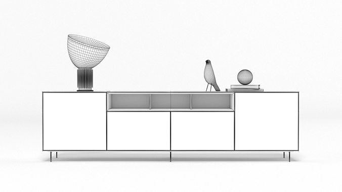 Sideboard 001 3D model 4