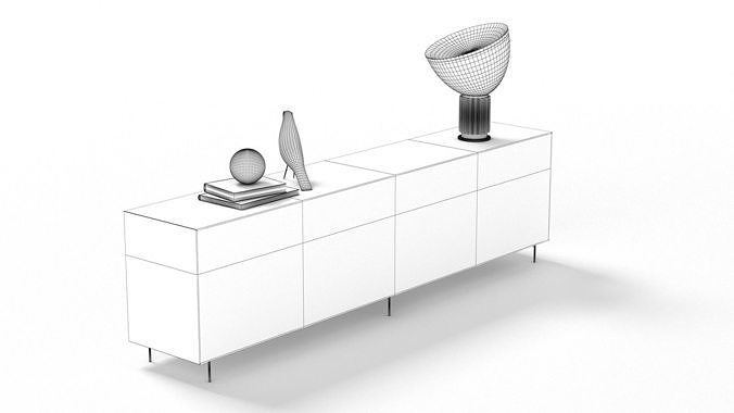 Sideboard 001 3D model 6