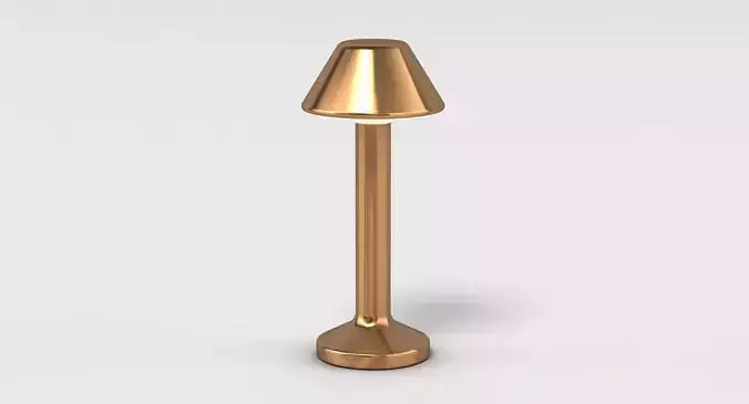 Gold Table Lamp 3D model