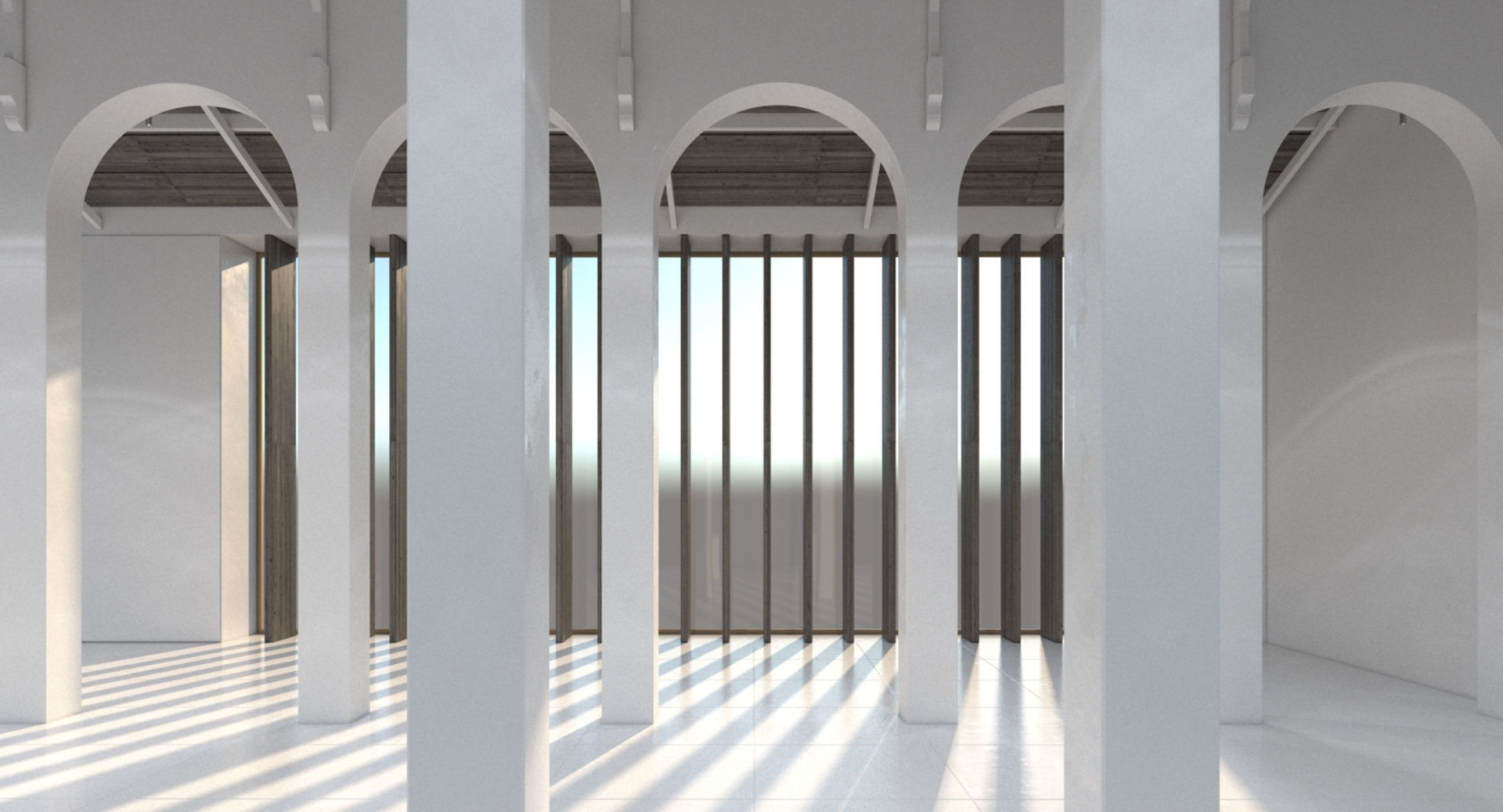 Church Chapel Styled Hall 3D model_6