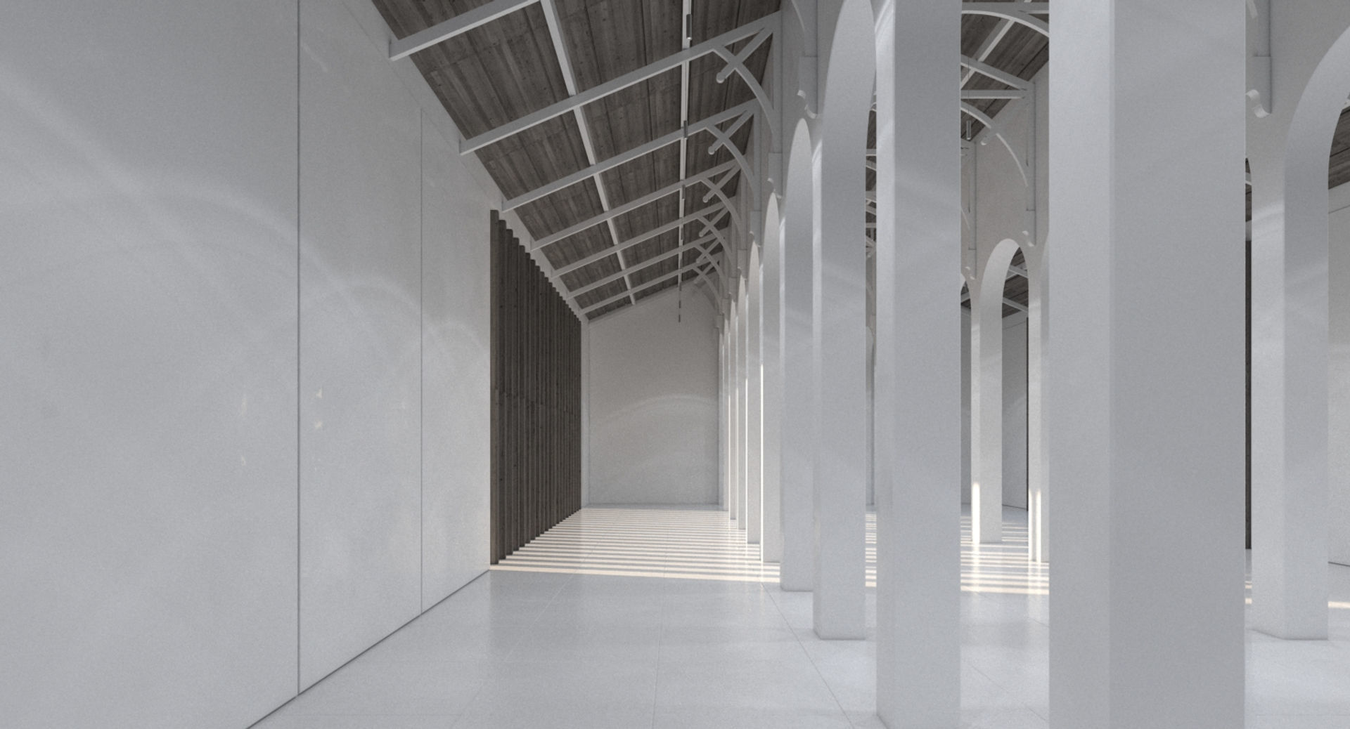 Church Chapel Styled Hall 3D model_5