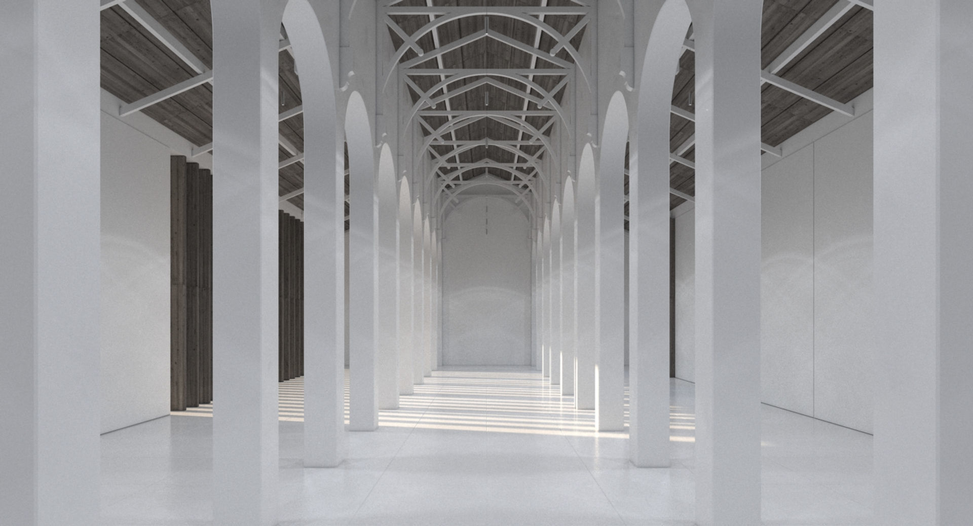 Church Chapel Styled Hall 3D model_14