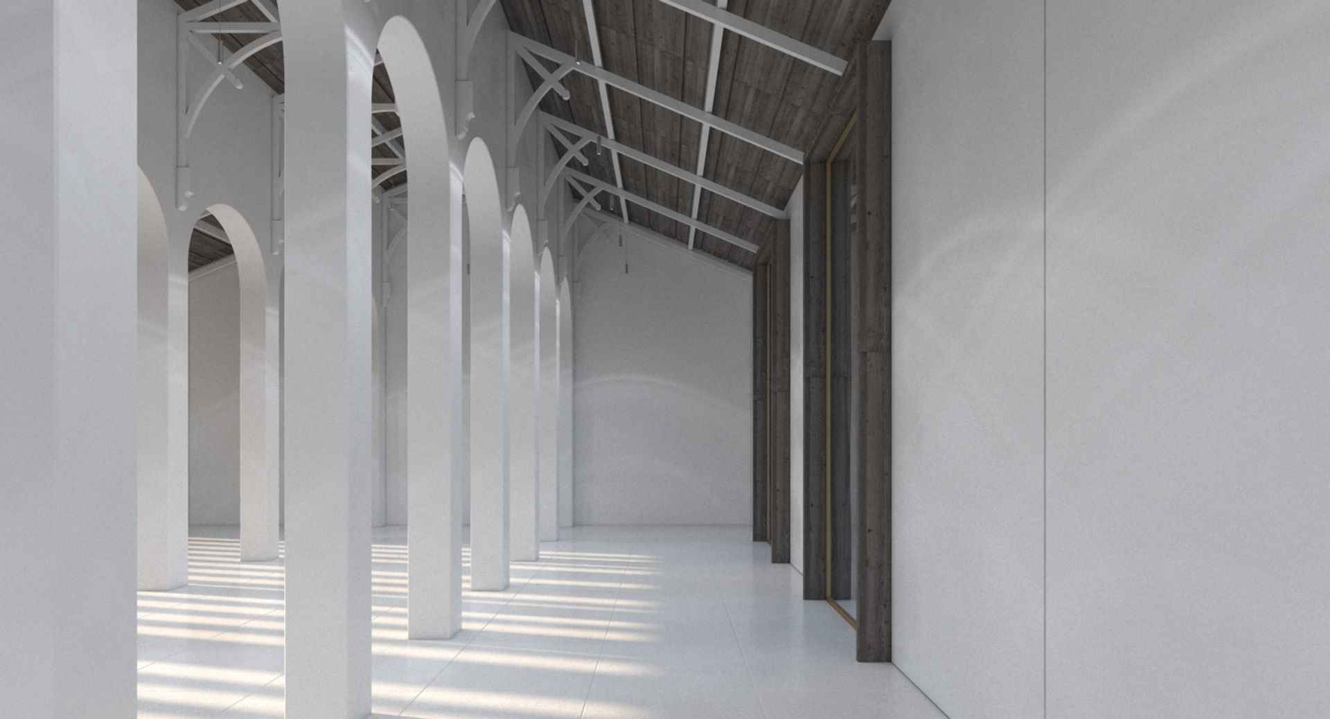 Church Chapel Styled Hall 3D model_9