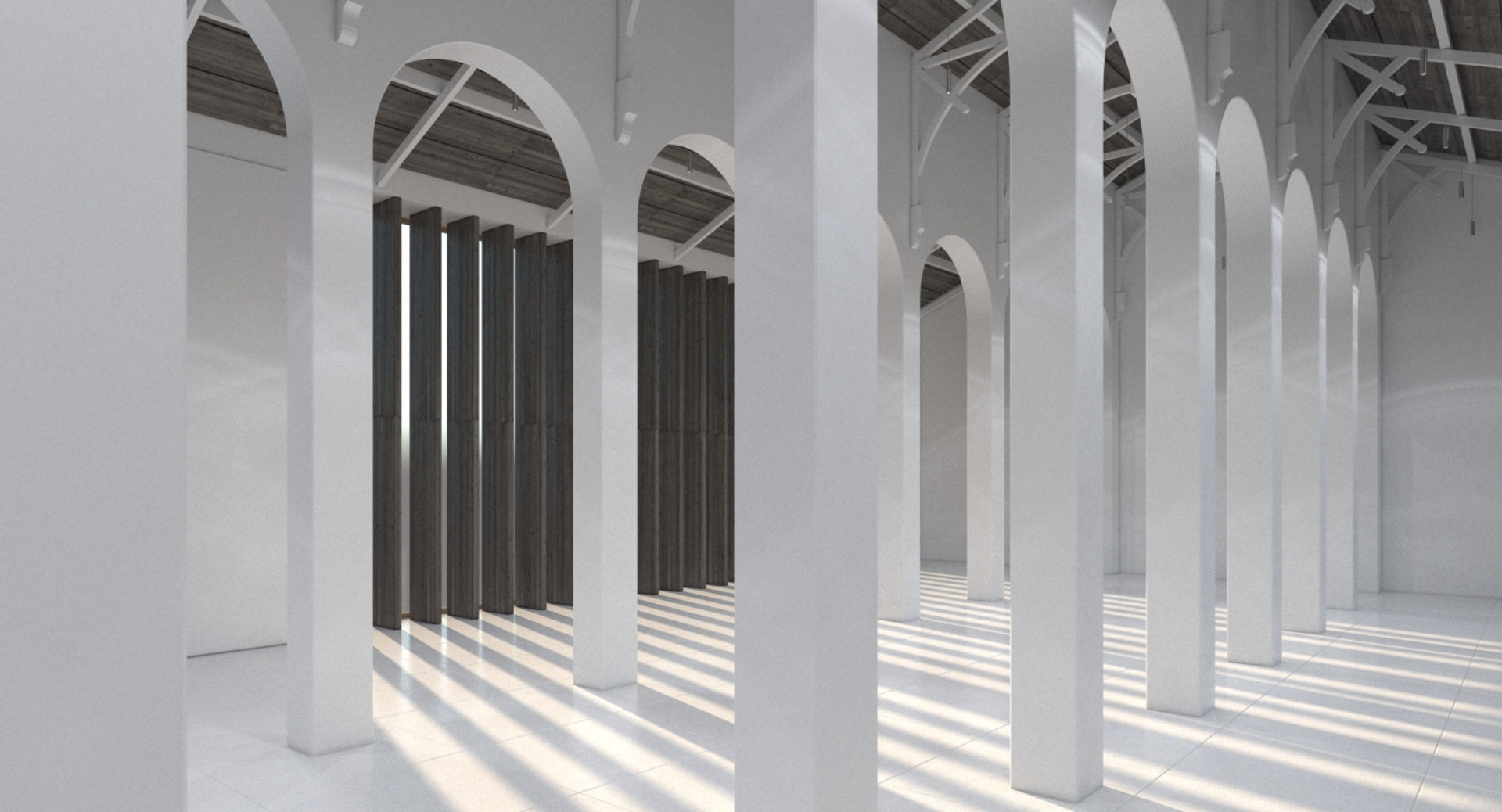 Church Chapel Styled Hall 3D model_4