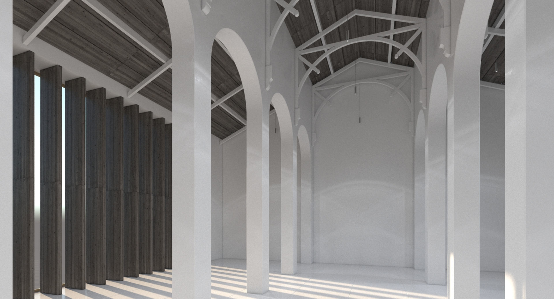 Church Chapel Styled Hall 3D model_8