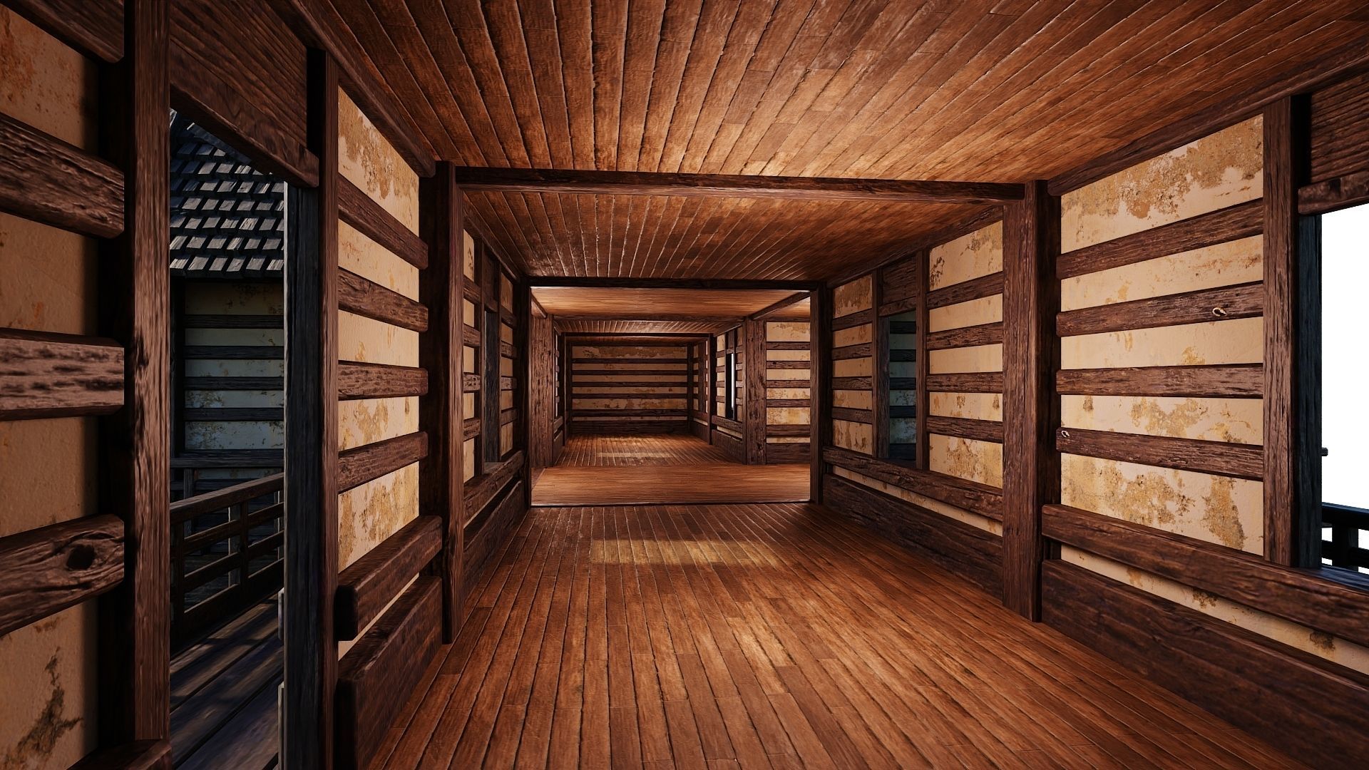 Old Medieval Building House 4K Textures GameReady 86 Low-poly 3D model_5