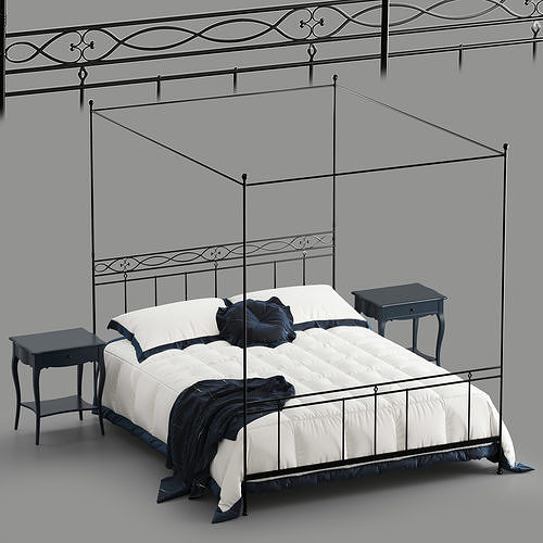Cantori Sirolo bed 3D model