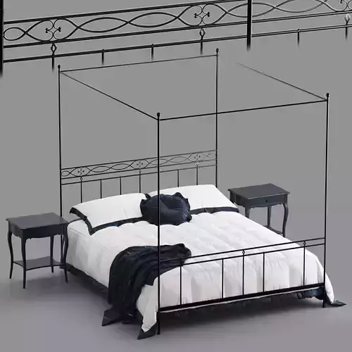 Cantori Sirolo bed 3D model