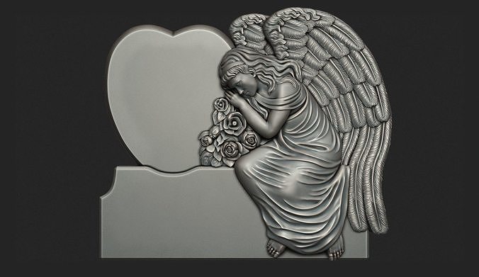 Angel Monument 3D print model