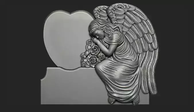Angel Monument 3D print model