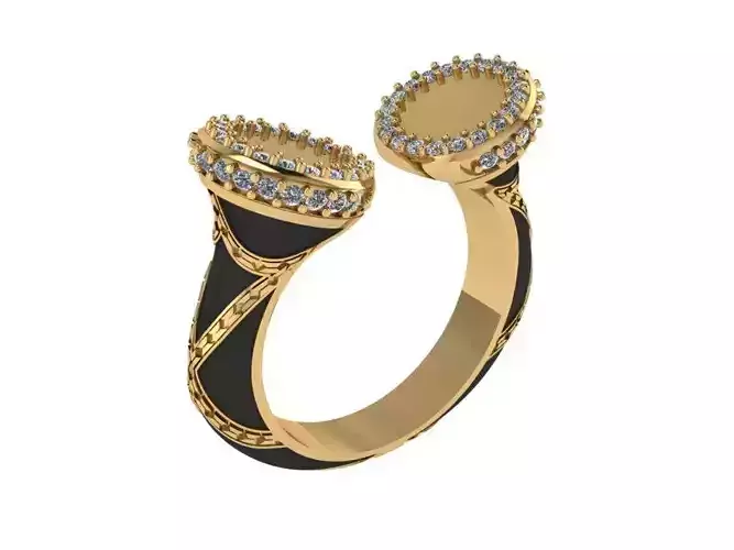 Ring With Enamel 580