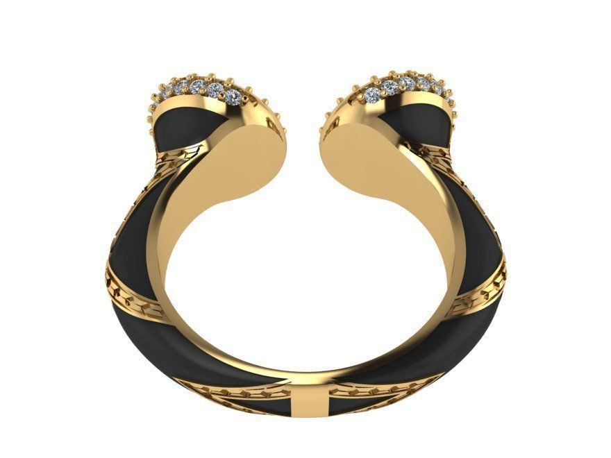 Ring With Enamel 580 3D print model_2