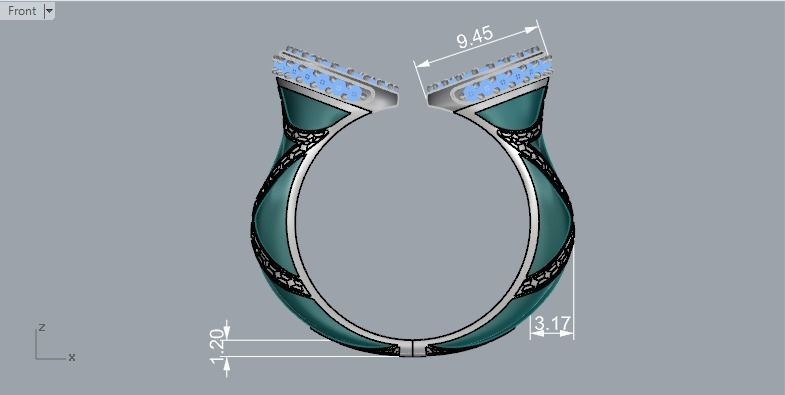 Ring With Enamel 580 3D print model_5