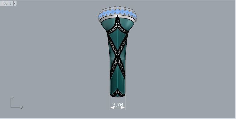 Ring With Enamel 580 3D print model_6