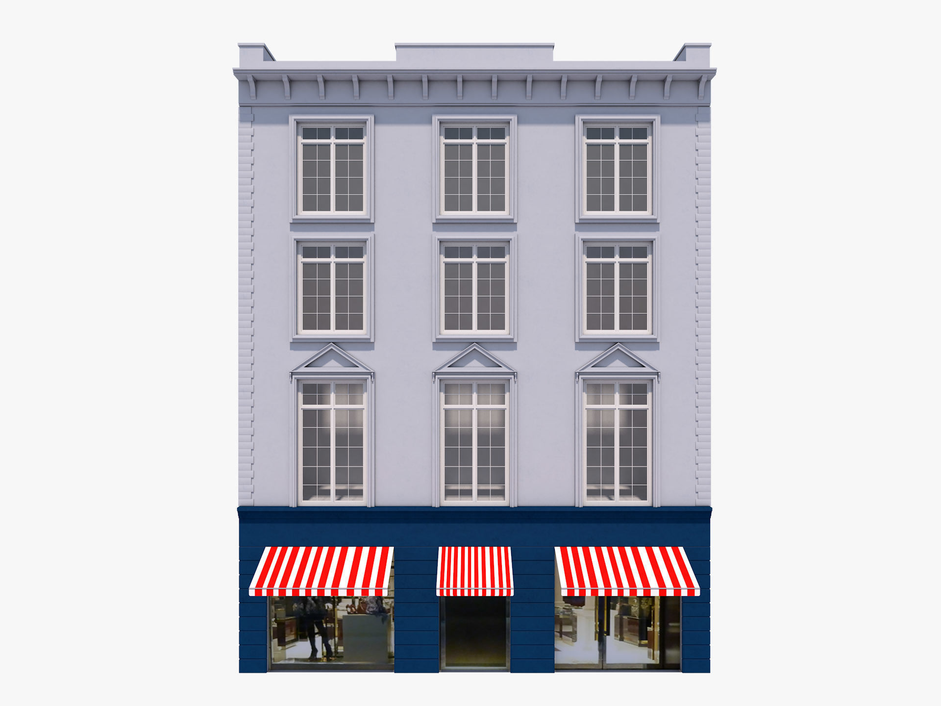 European building 6 3D model_1