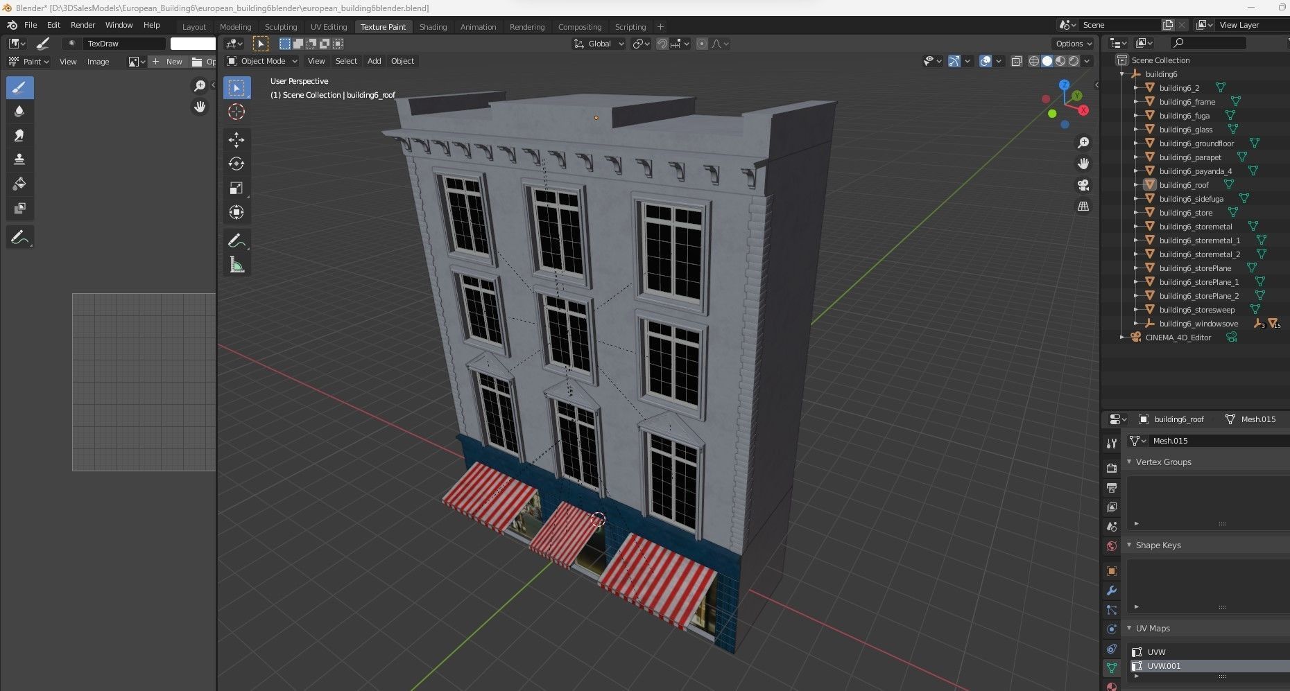 European building 6 3D model_10