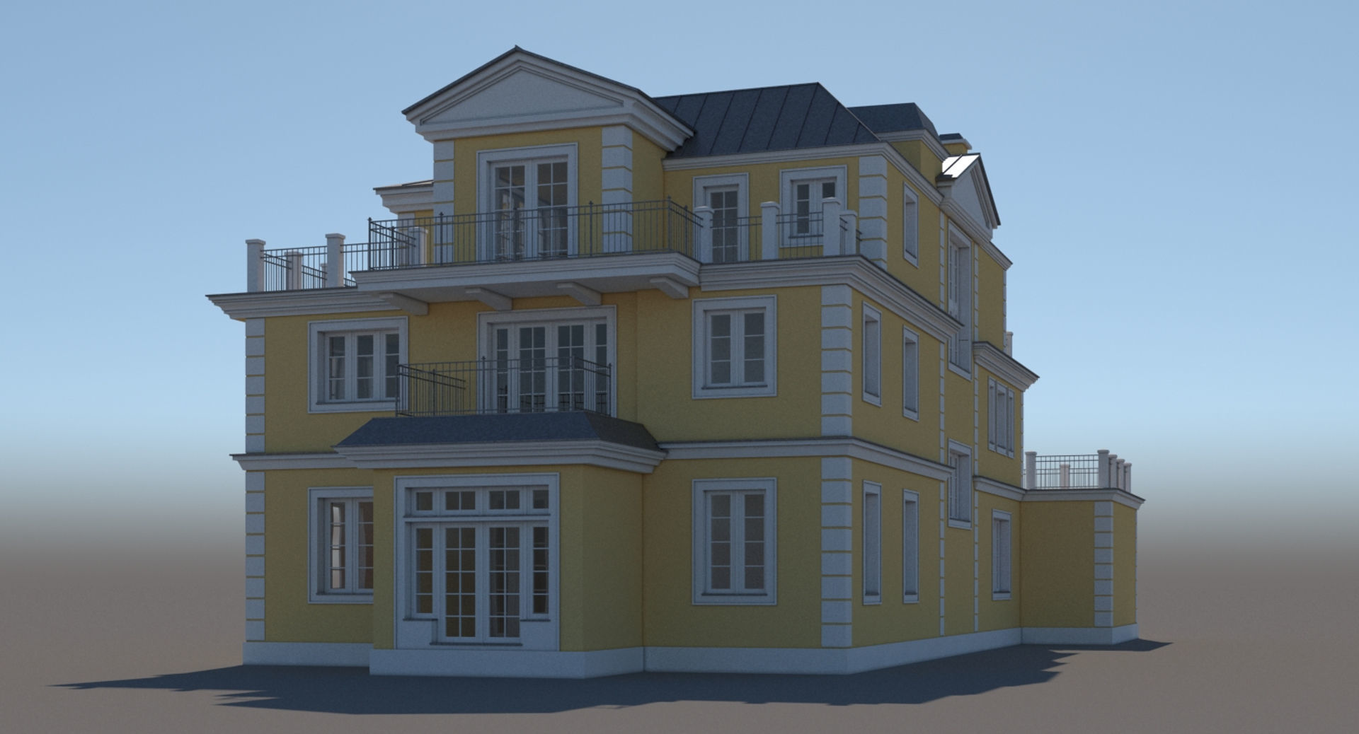 Mansion House 3D model_7