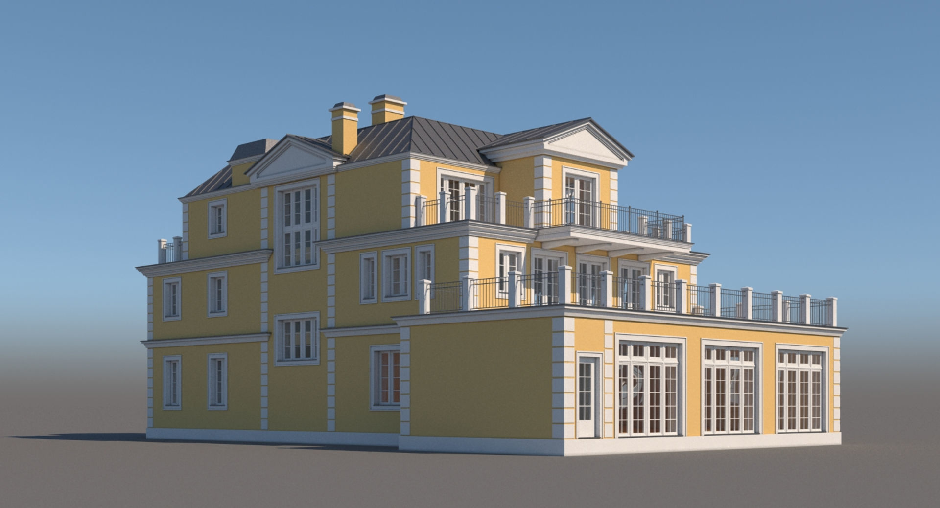 Mansion House 3D model_5