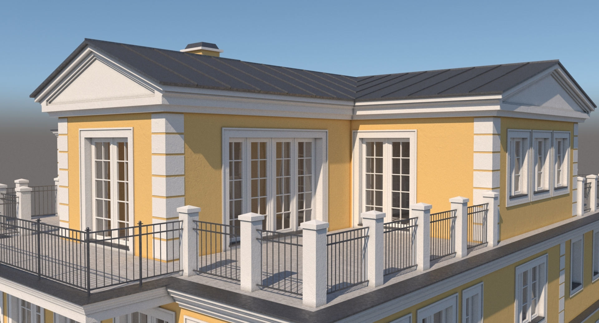 Mansion House 3D model_2