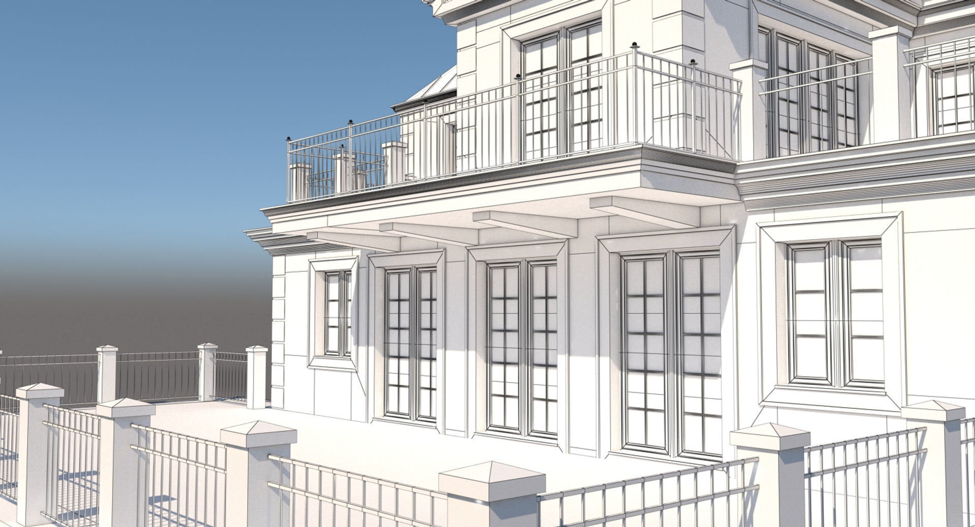 Mansion House 3D model_11