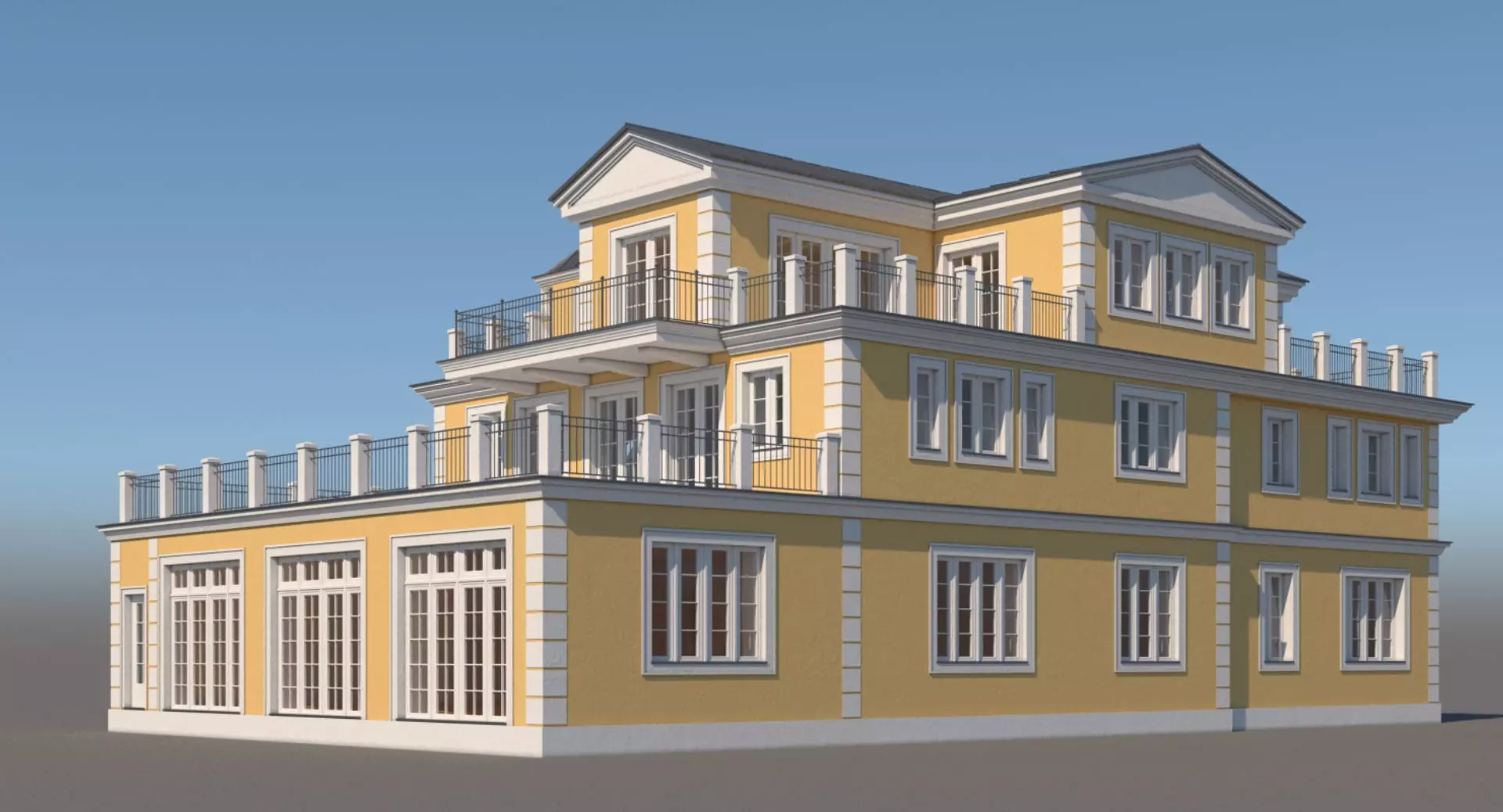 Mansion House 3D model_0