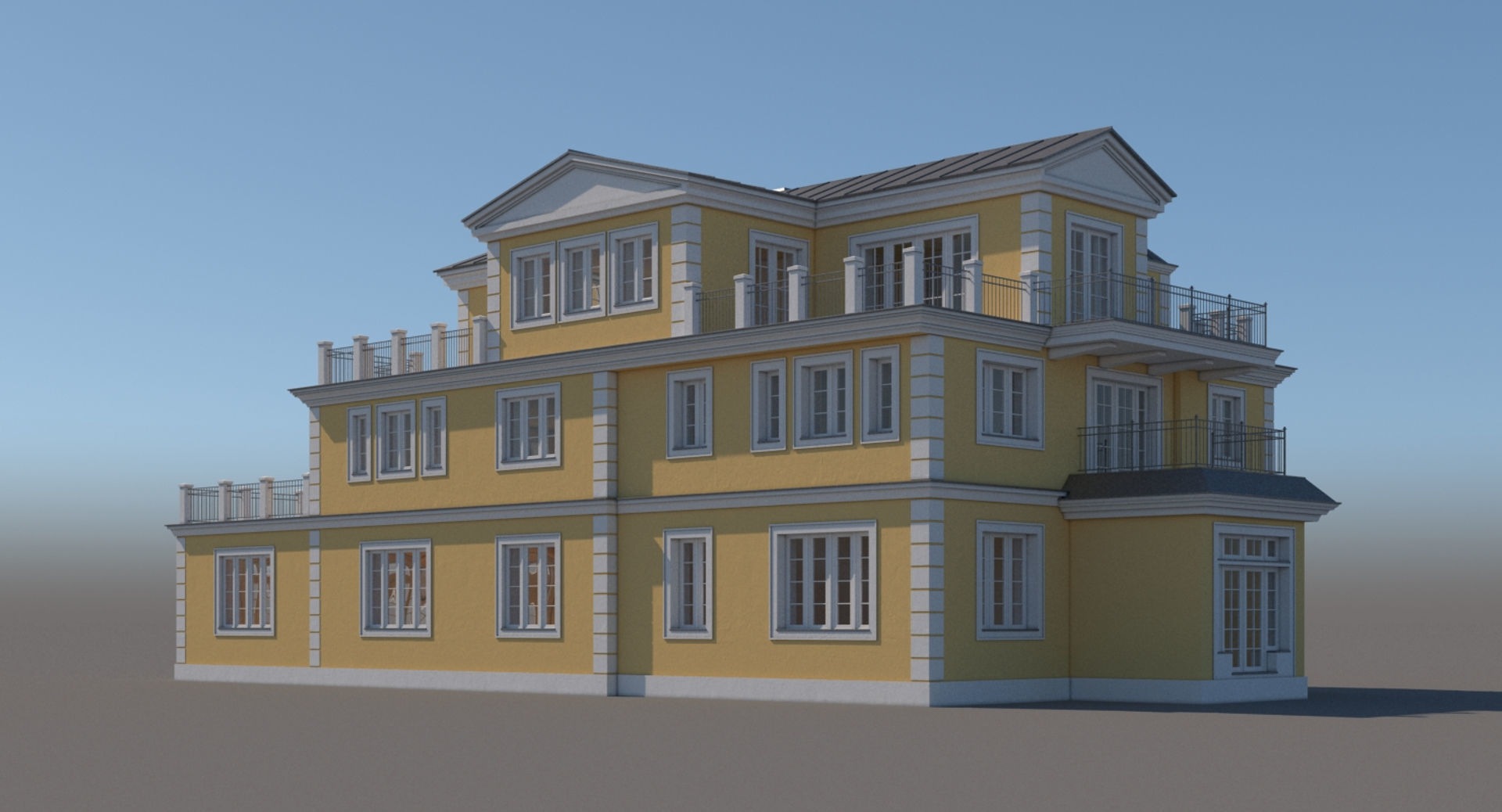 Mansion House 3D model_8