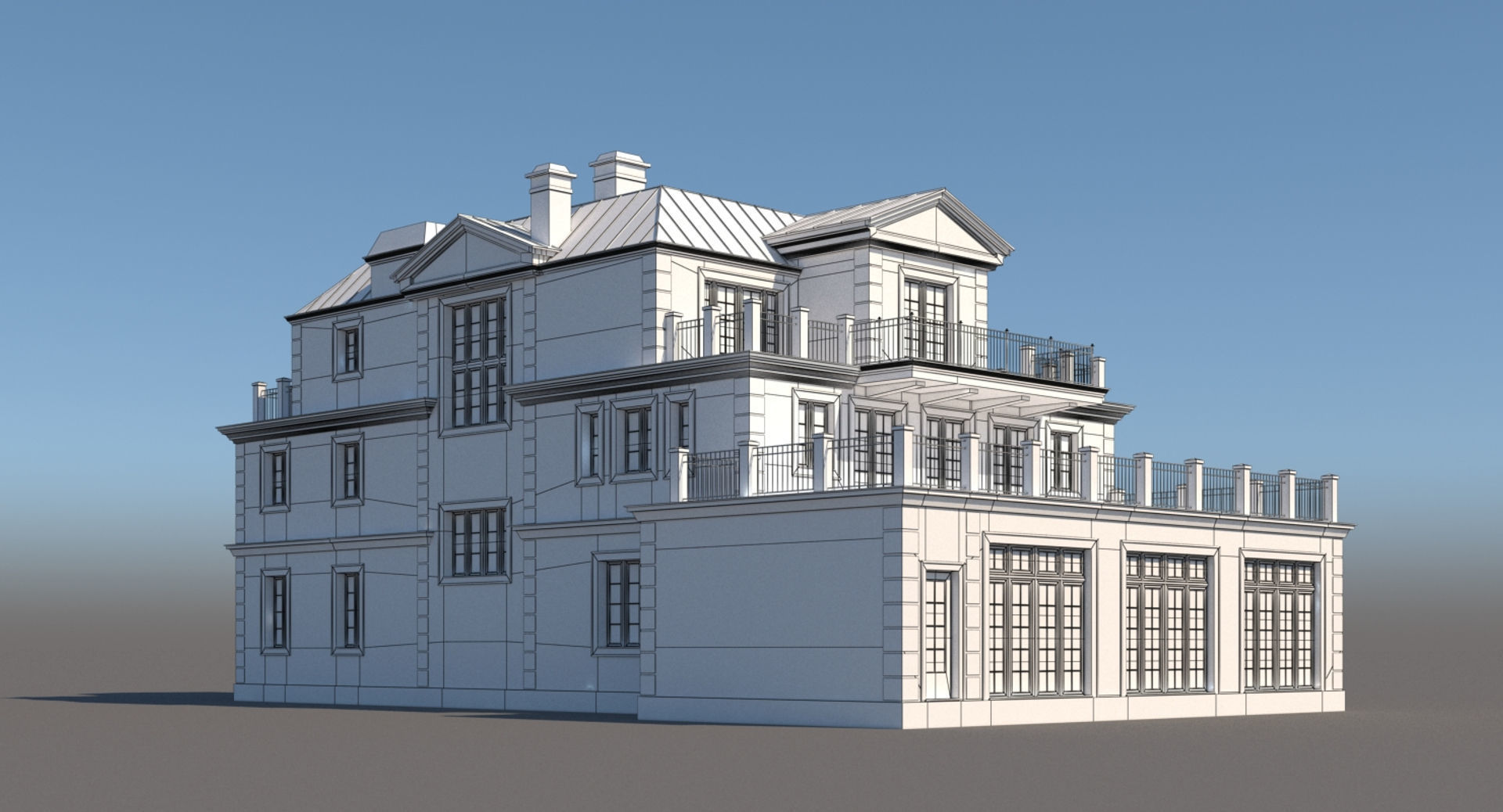 Mansion House 3D model_10