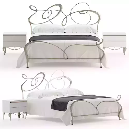Cantori Ghirigori bed 3D model