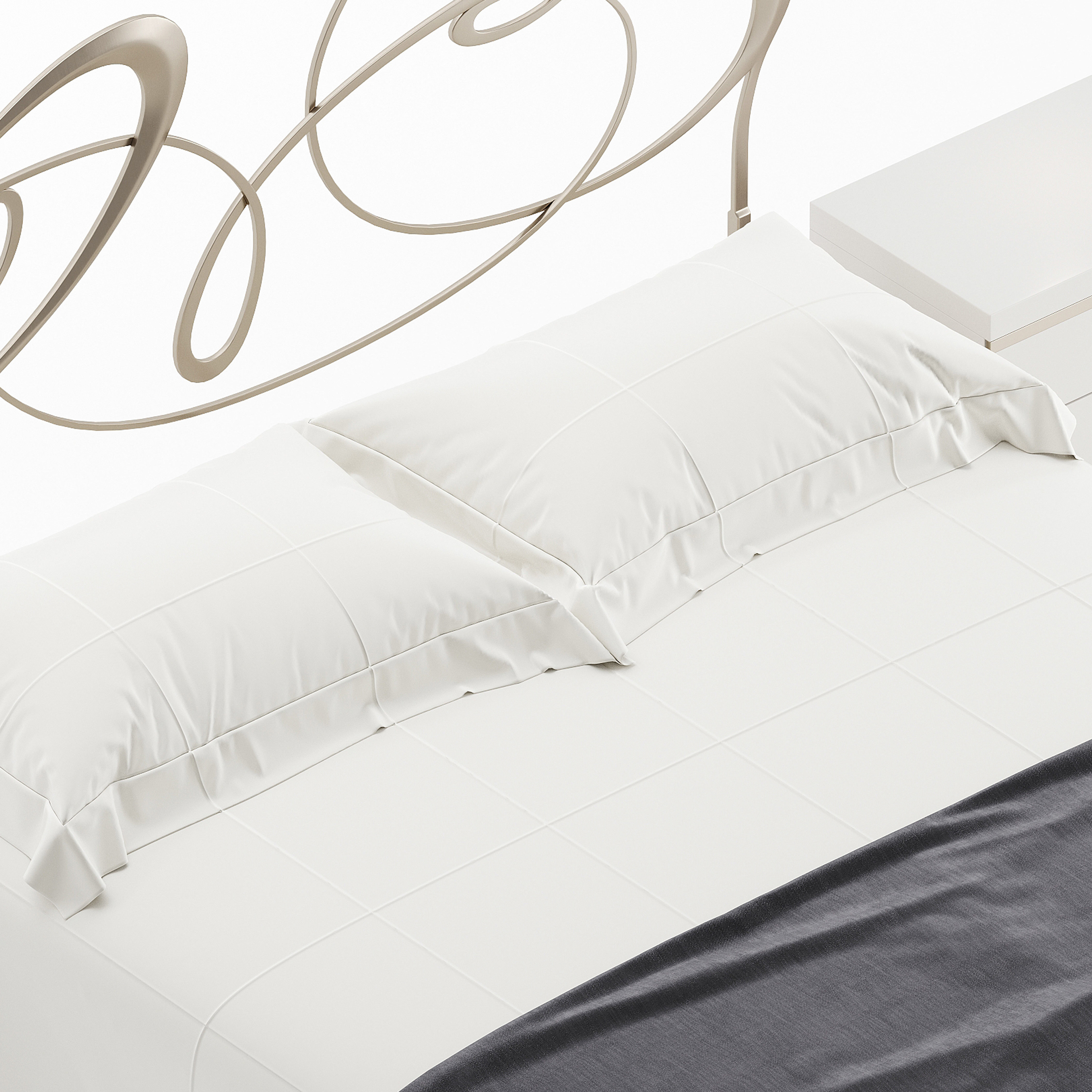 Cantori Ghirigori bed 3D model_5