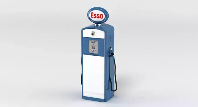Retro Gas Station Pump 01