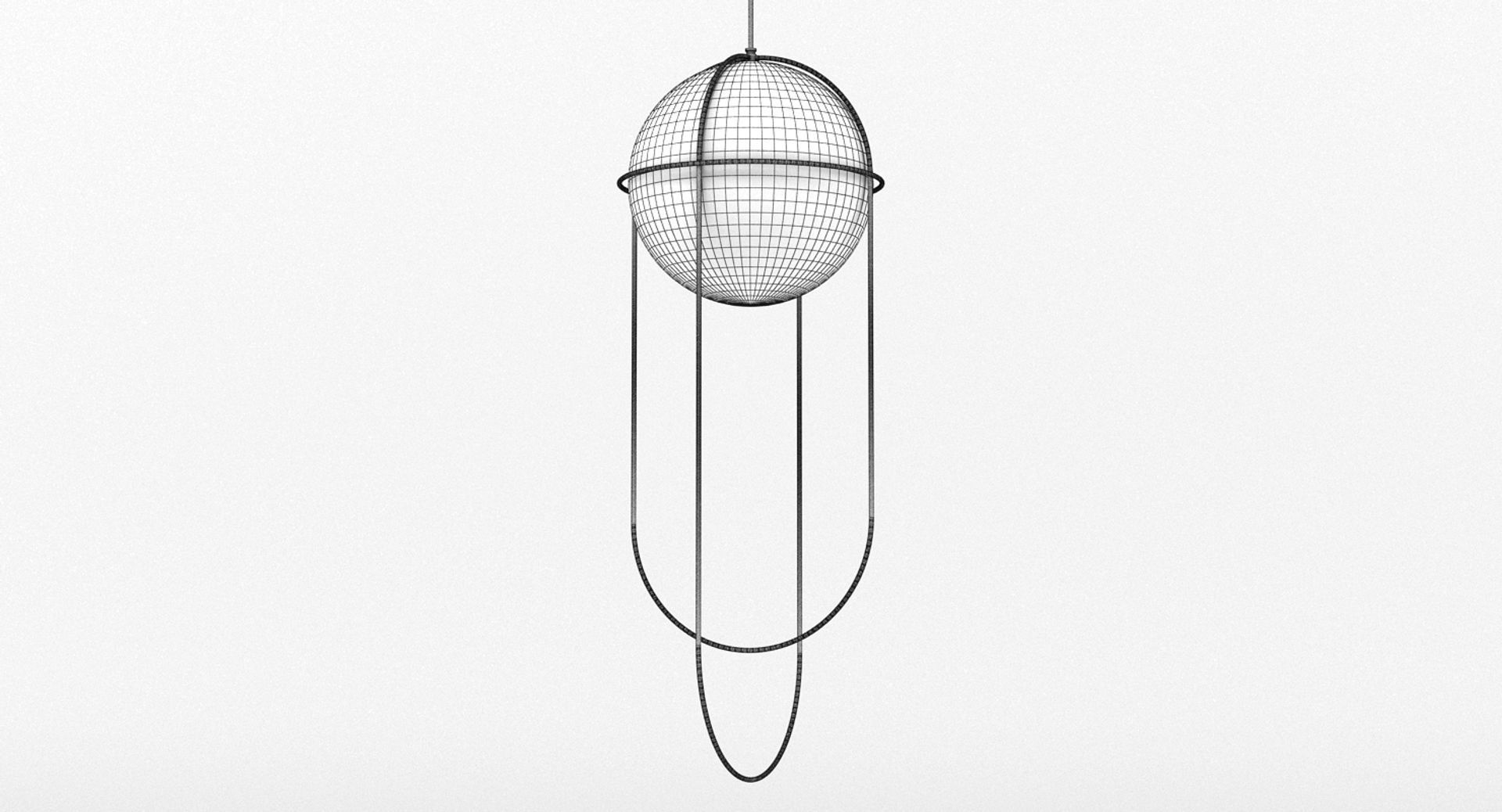 Orbit Hanging Ball Pendant Light 3D model_6