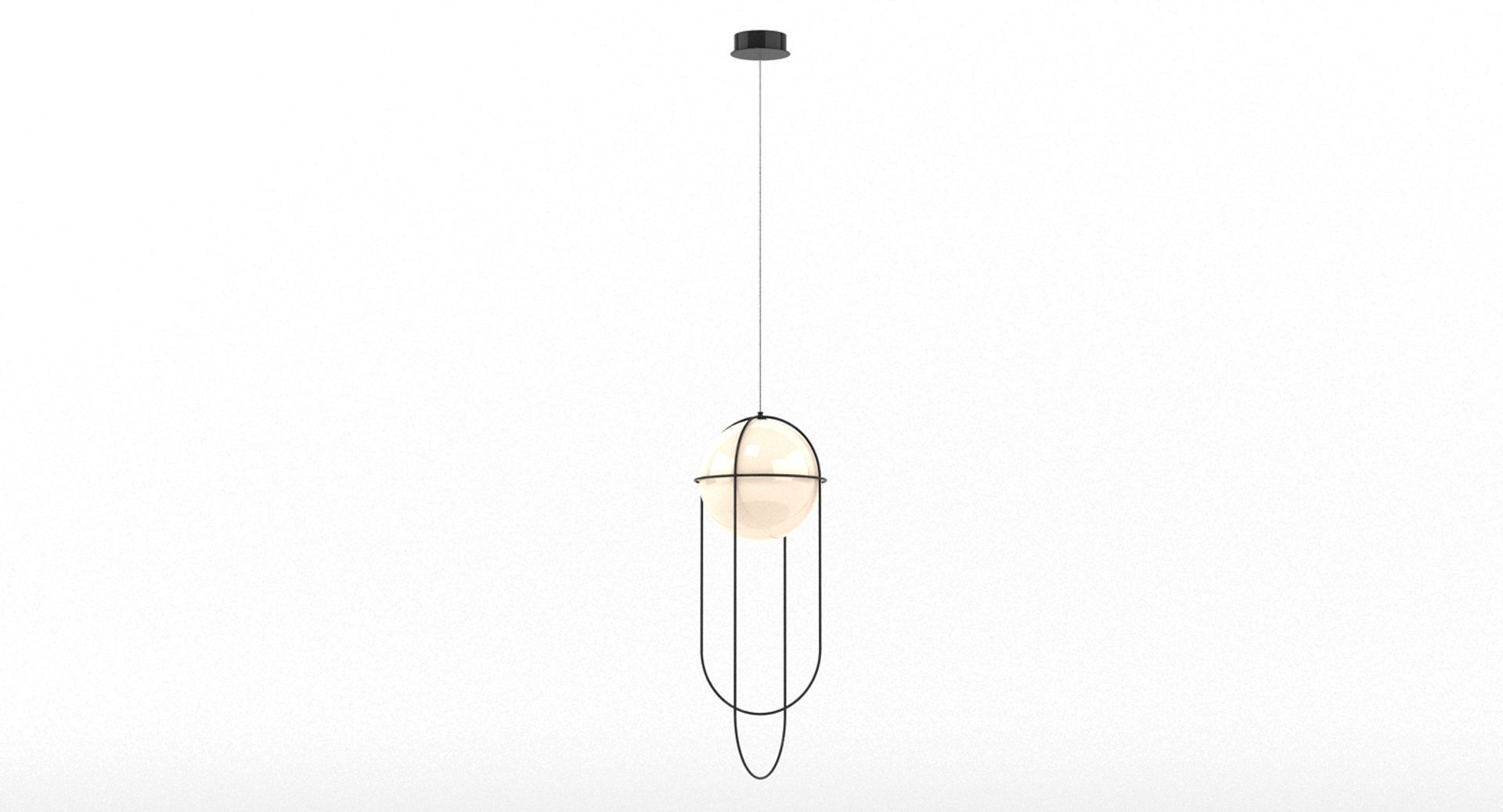 Orbit Hanging Ball Pendant Light 3D model_1