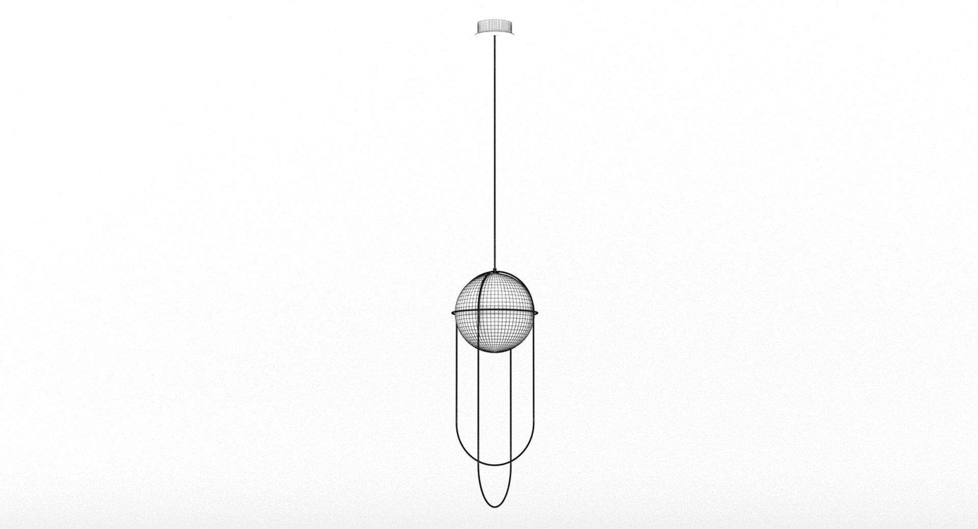 Orbit Hanging Ball Pendant Light 3D model_7