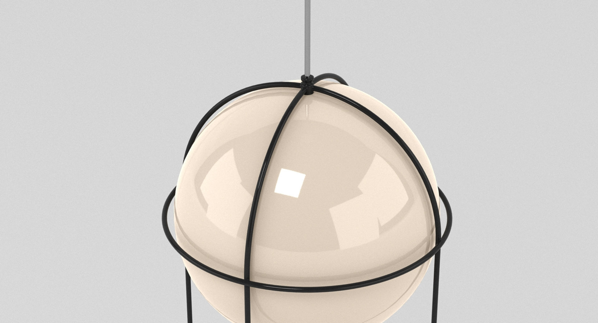 Orbit Hanging Ball Pendant Light 3D model_2