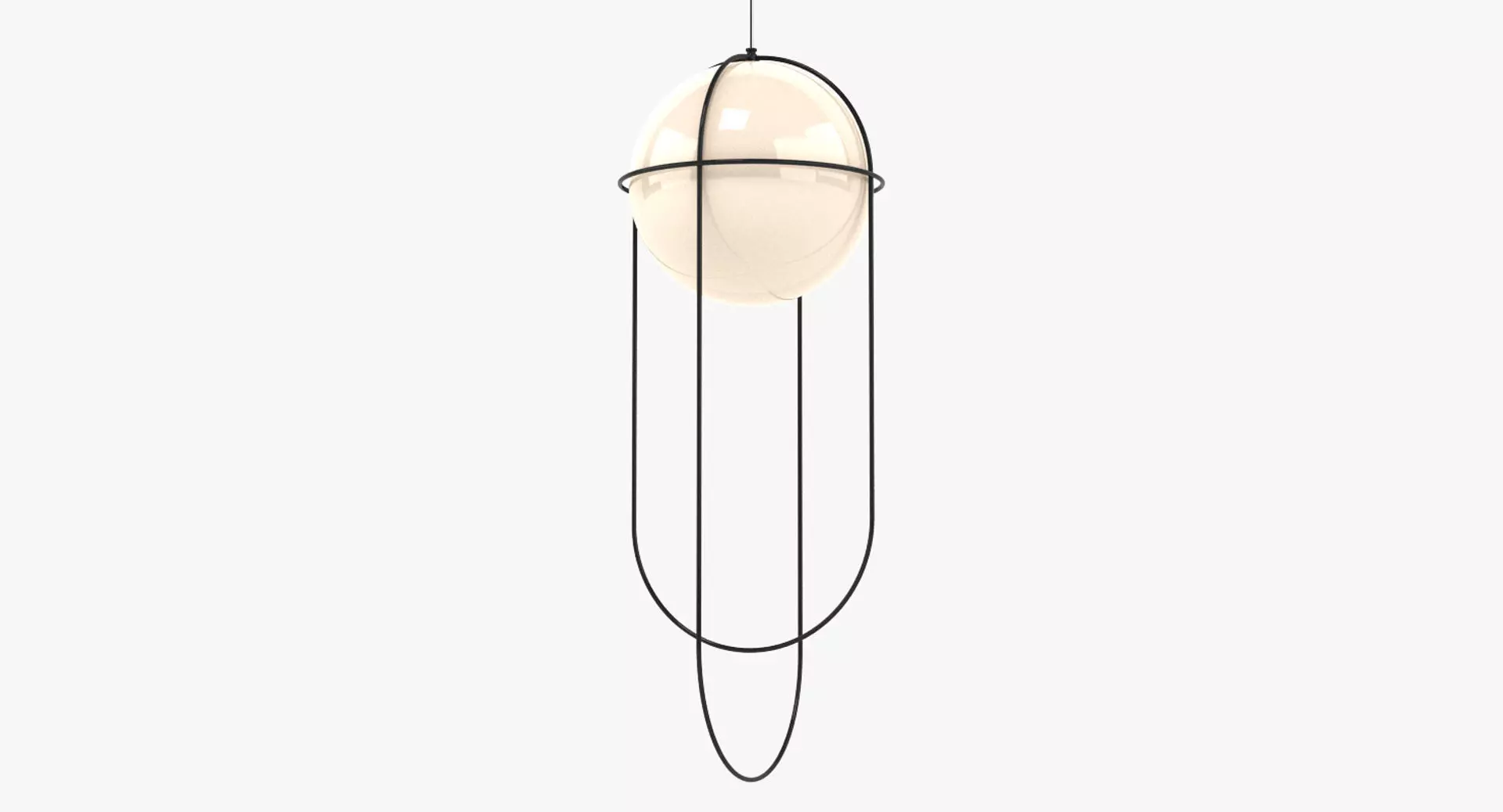 Orbit Hanging Ball Pendant Light 3D model_0