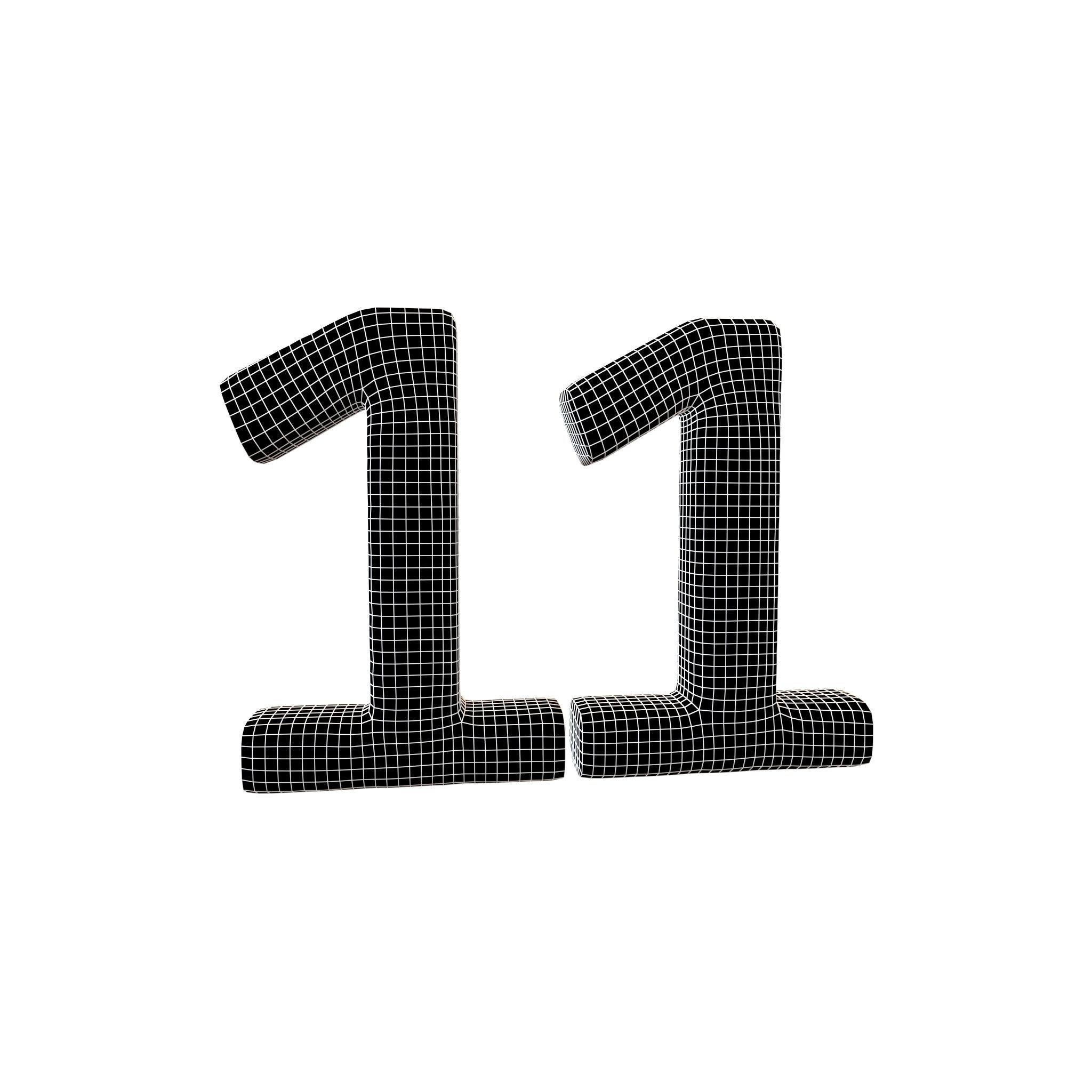 Grass Date Number 11 v2 001 Low-poly 3D model_6