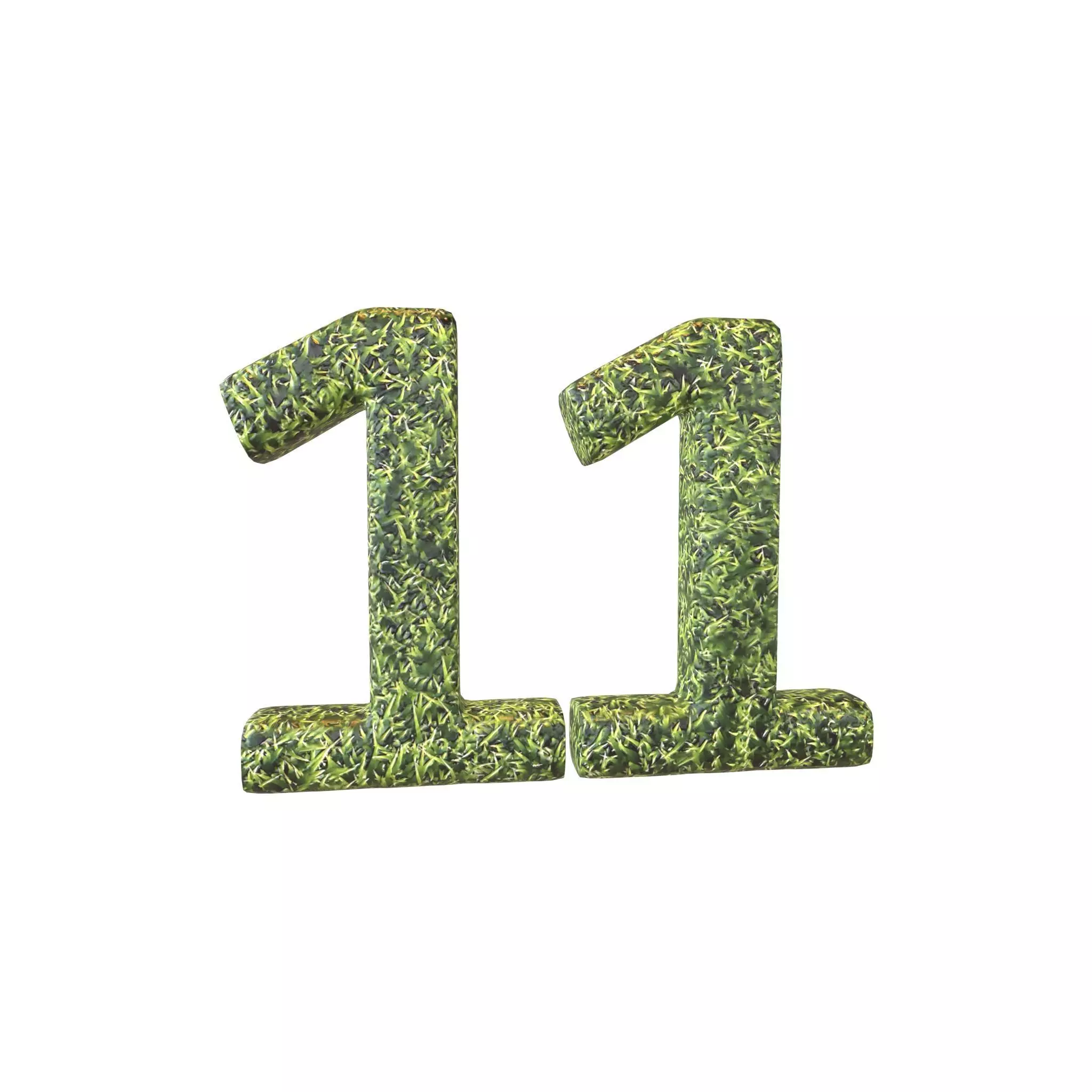 Grass Date Number 11 v2 001 Low-poly 3D model_0