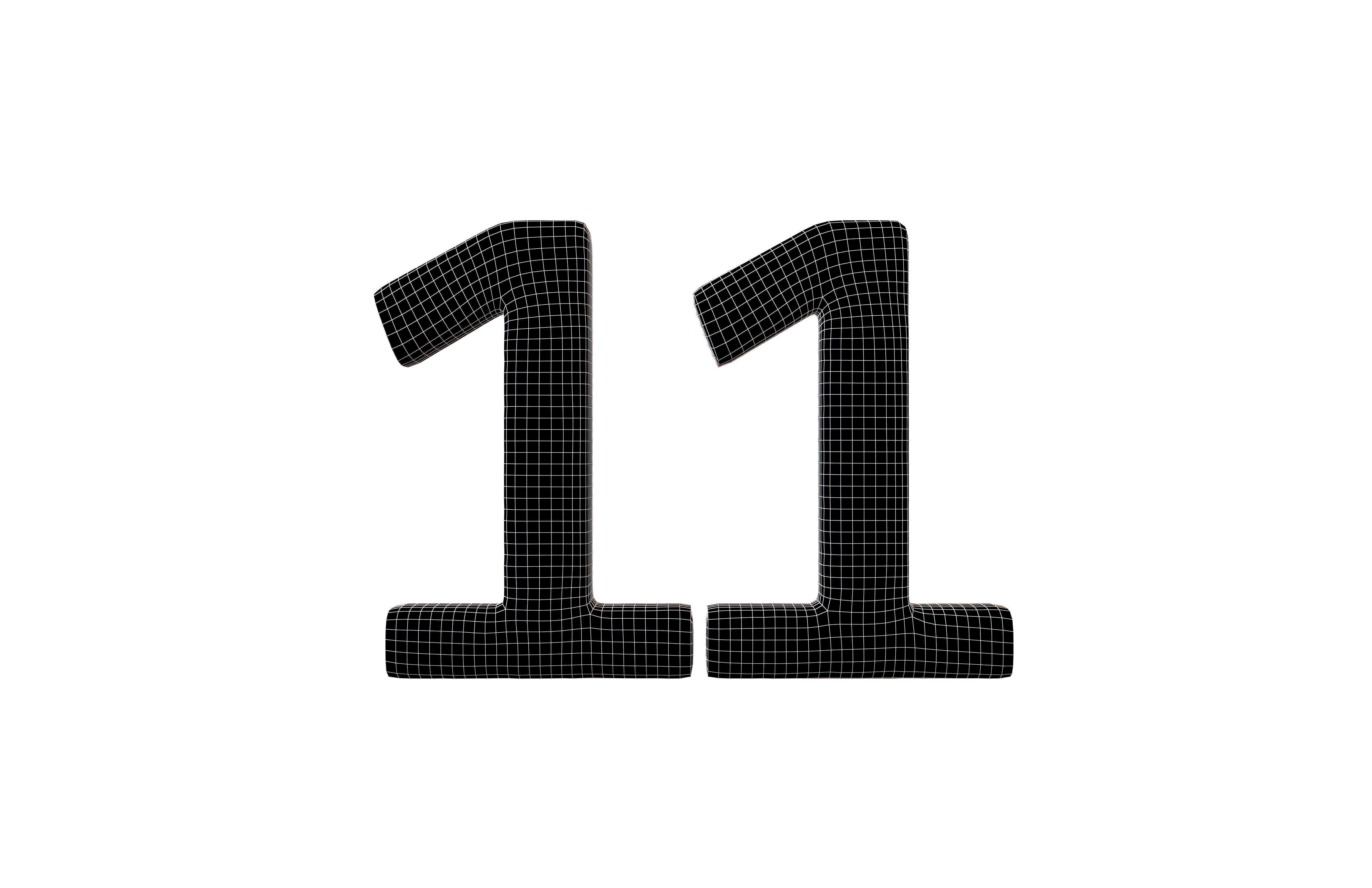 Grass Date Number 11 v2 001 Low-poly 3D model_4