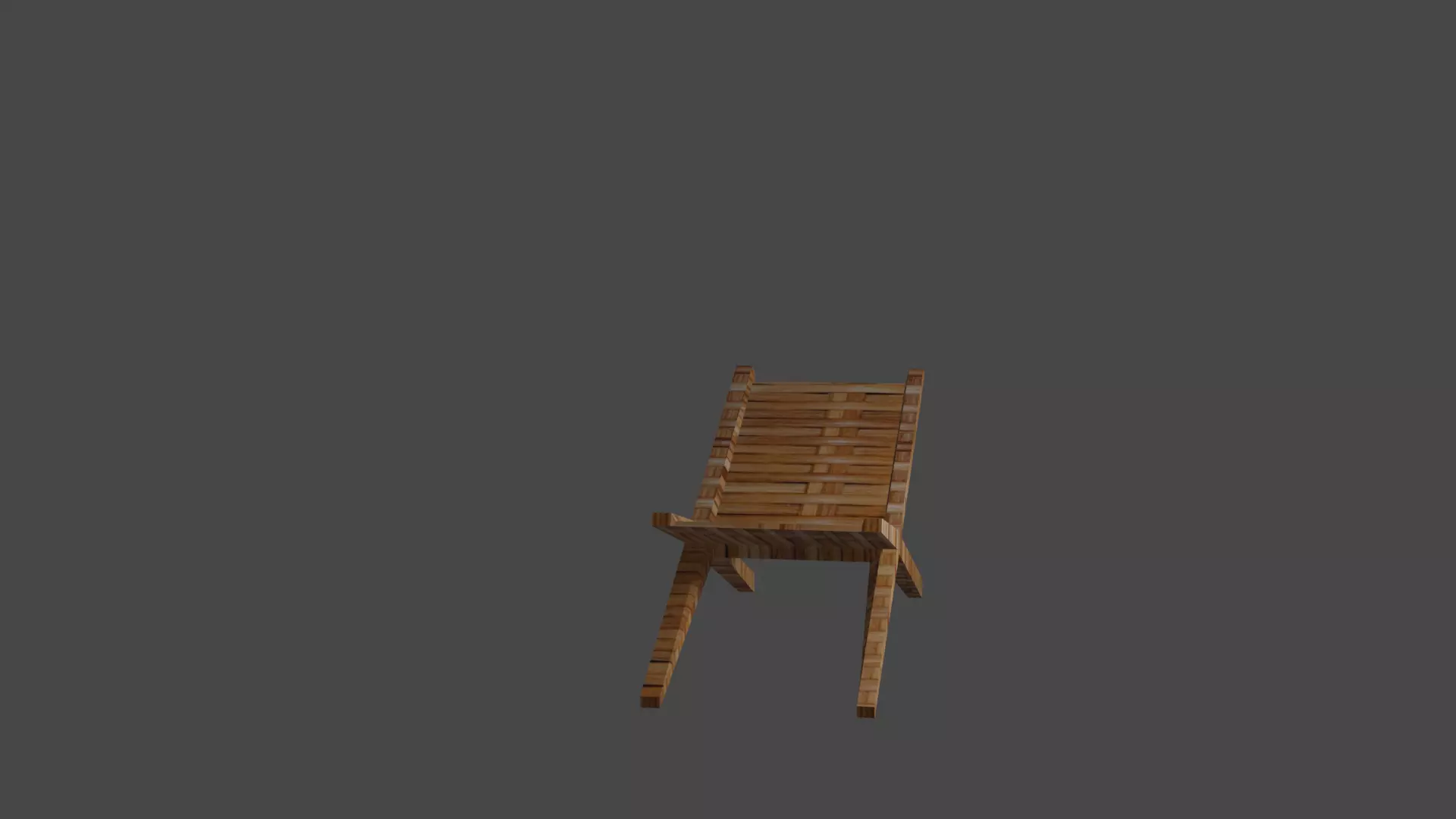 A Chair wooden 3D model_0