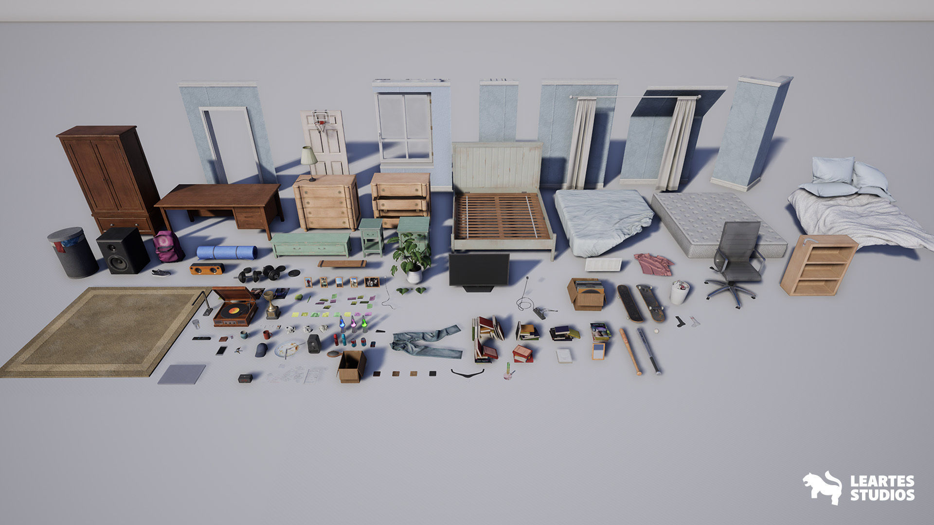 Wills Room Low-poly 3D model_14