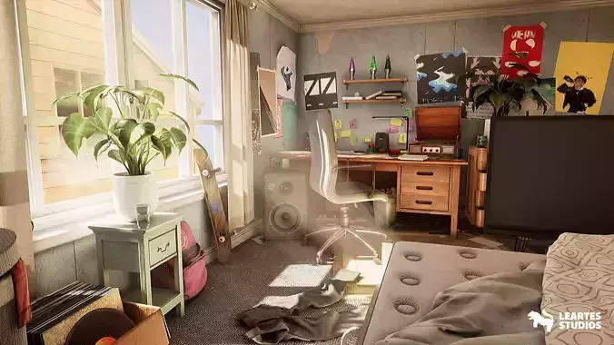 Wills Room Low-poly 3D model