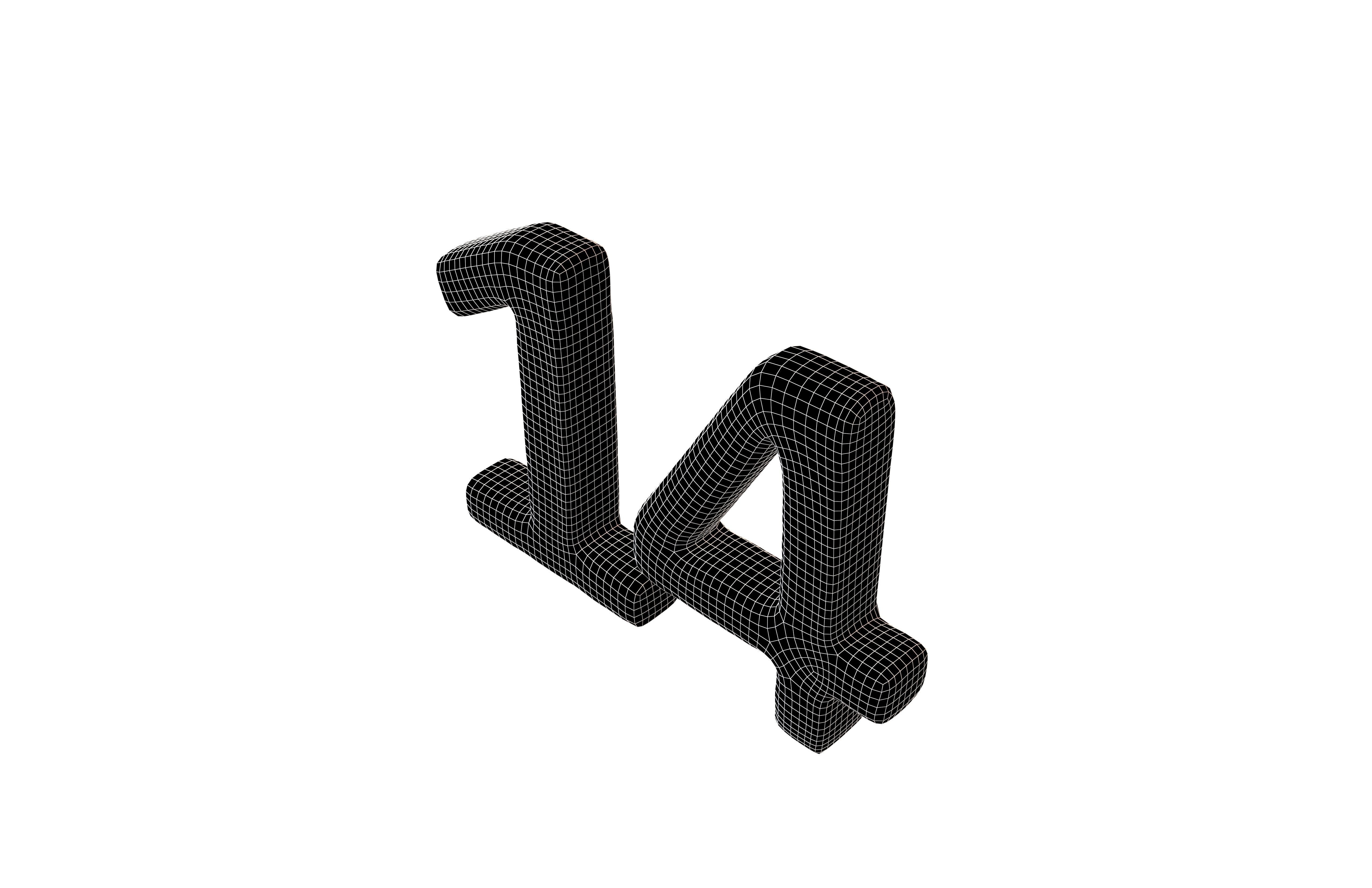 Grass Date Number 14 v2 001 Low-poly 3D model_6