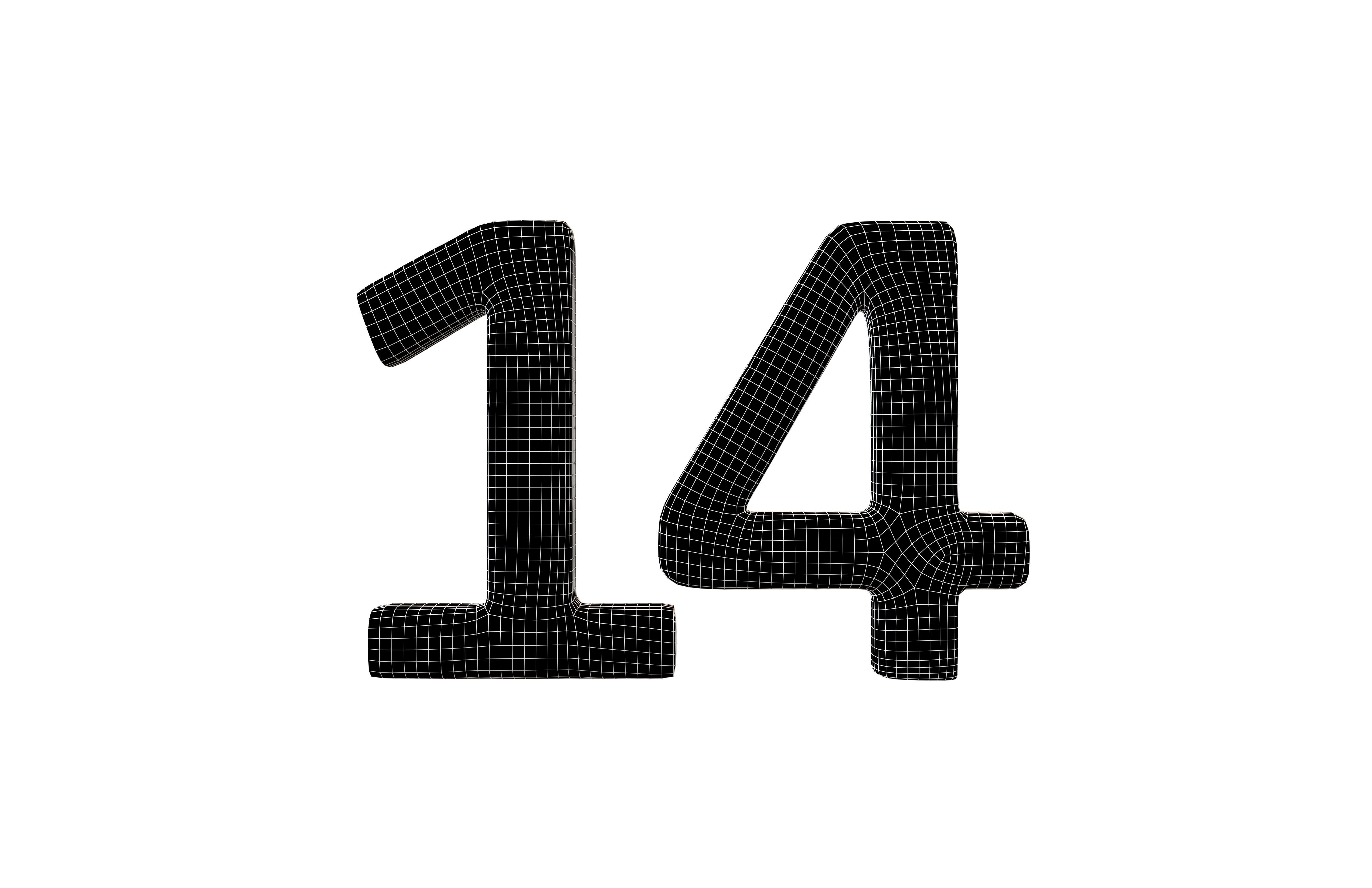 Grass Date Number 14 v2 001 Low-poly 3D model_5