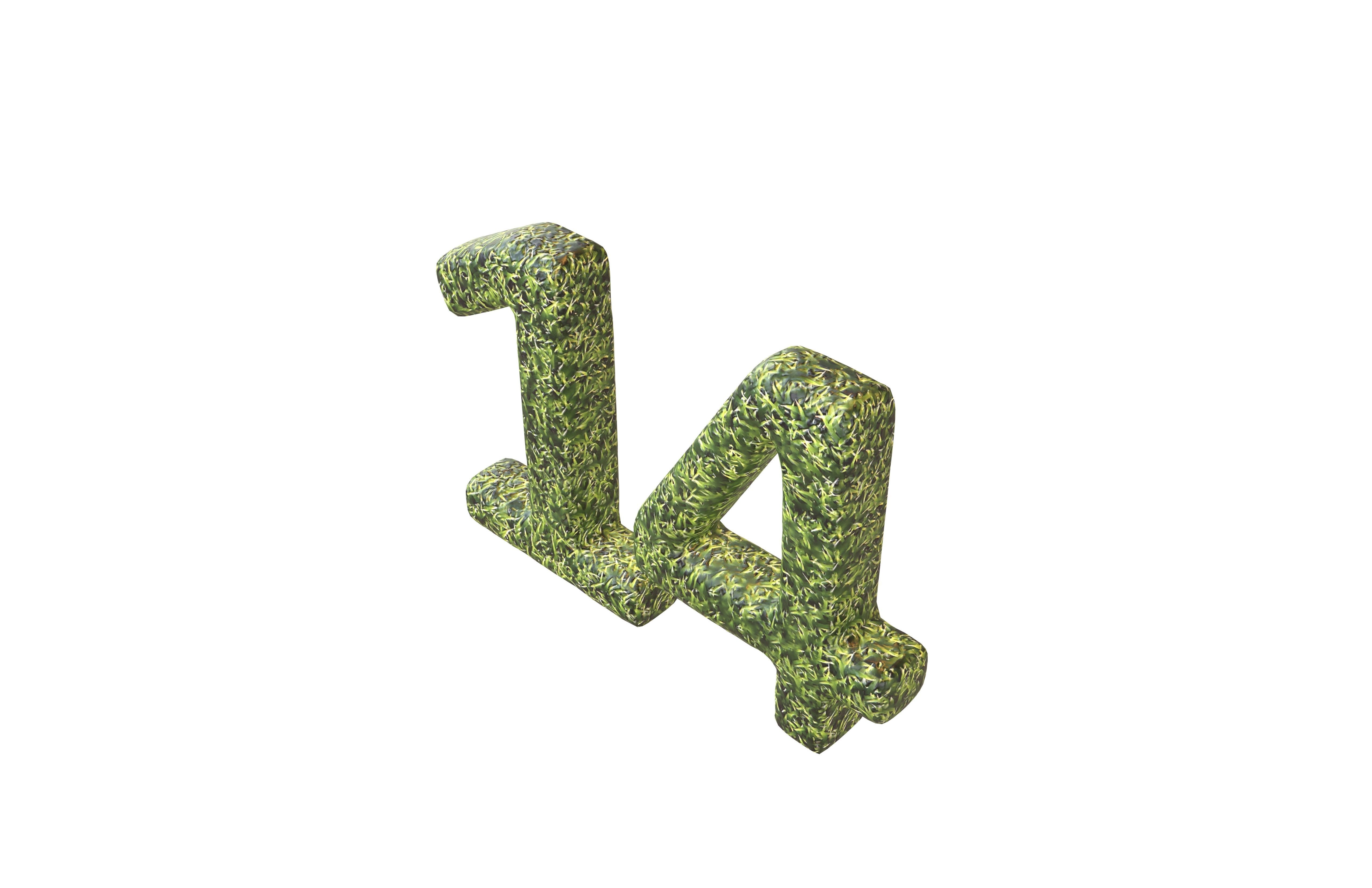 Grass Date Number 14 v2 001 Low-poly 3D model_2