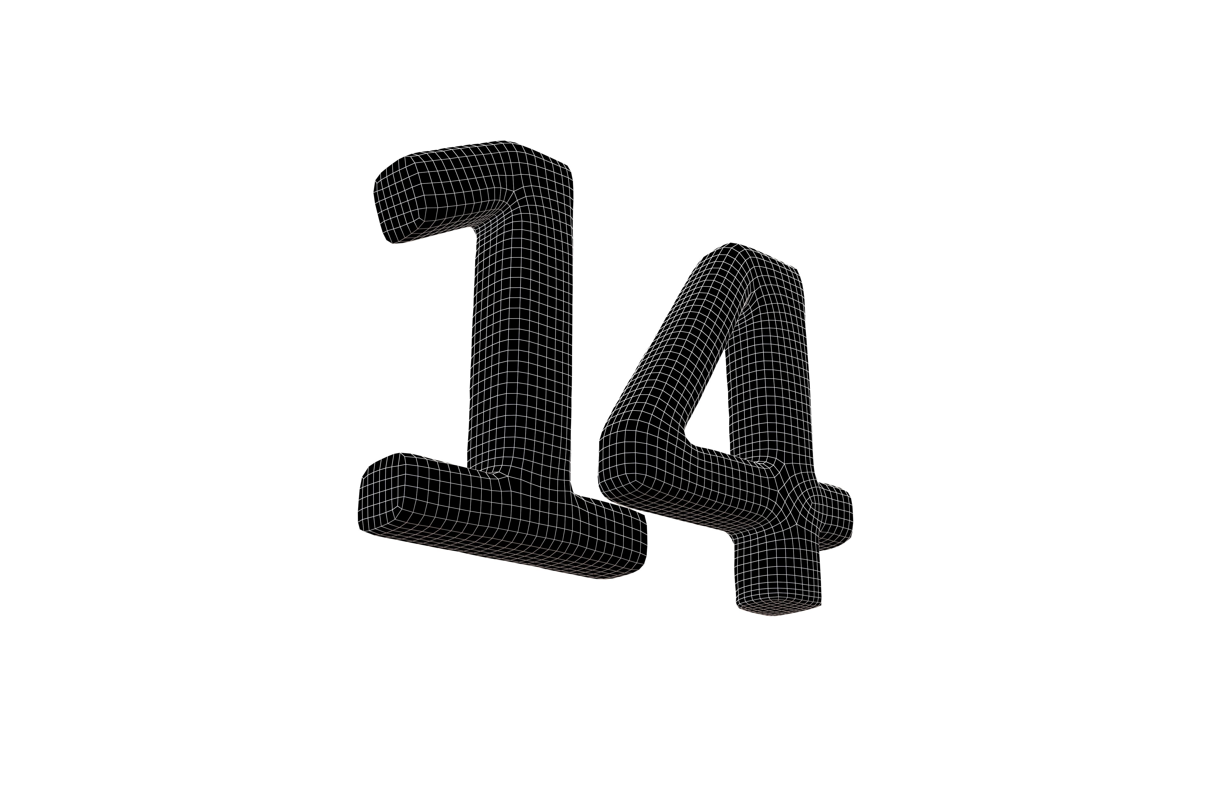 Grass Date Number 14 v2 001 Low-poly 3D model_7